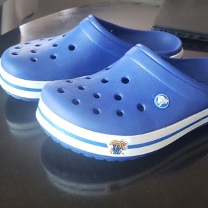 Blue UK Crocs